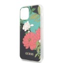 Etui Guess N.1 Flower Collection na iPhone 11 Pro Max - czarne Guess