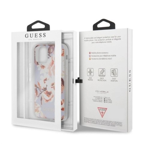 Etui Guess N.2 Flower Collection na iPhone 11 Pro Max - liliowe Guess