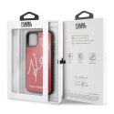 Etui Karl Lagerfeld Signature Glitter na iPhone 11 Pro - czerwone Karl Lagerfeld