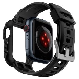 Etui z paskiem Spigen Rugged Armor Pro na Apple Watch 4 / 5 / 6 / 7 / 8 / SE (44/45 mm) - czarne Spigen
