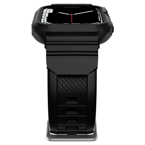 Etui z paskiem Spigen Rugged Armor Pro na Apple Watch 4 / 5 / 6 / 7 / 8 / SE (44/45 mm) - czarne Spigen