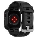 Etui z paskiem Spigen Rugged Armor Pro na Apple Watch 4 / 5 / 6 / 7 / 8 / SE (44/45 mm) - czarne Spigen