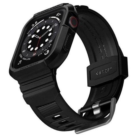Etui z paskiem Spigen Rugged Armor Pro na Apple Watch 4 / 5 / 6 / 7 / 8 / SE (44/45 mm) - czarne Spigen