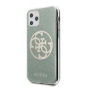 Guess GUHCN58PCUGLKA iPhone 11 Pro khaki hard case 4G Circle Glitter Guess