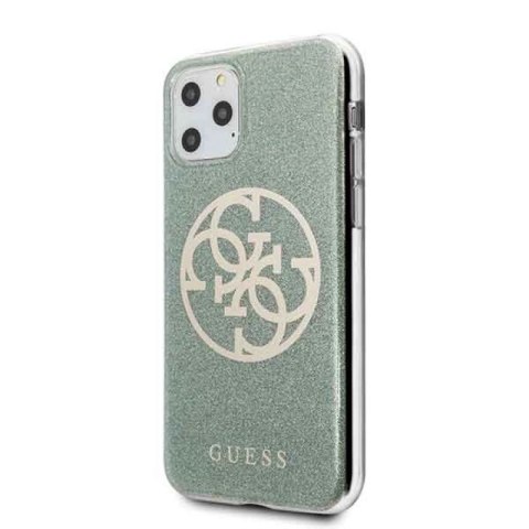 Guess GUHCN58PCUGLKA iPhone 11 Pro khaki hard case 4G Circle Glitter Guess