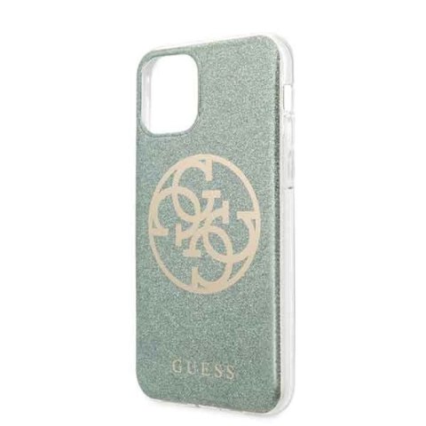 Guess GUHCN58PCUGLKA iPhone 11 Pro khaki hard case 4G Circle Glitter Guess