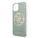 Guess GUHCN65PCUGLKA iPhone 11 Pro Max khaki hard case 4G Circle Glitter Guess