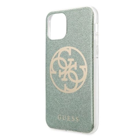Guess GUHCN65PCUGLKA iPhone 11 Pro Max khaki hard case 4G Circle Glitter Guess