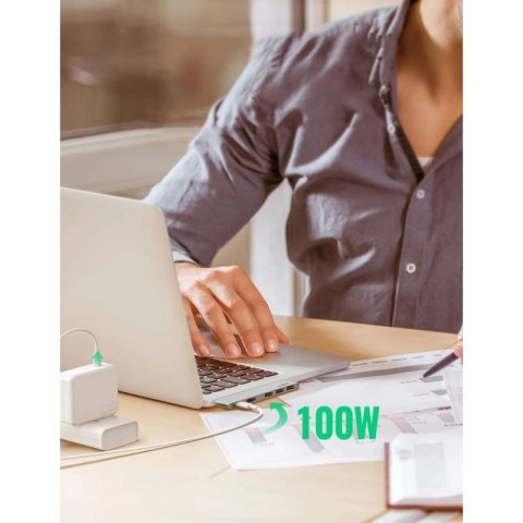 HUB Ugreen 60559 2x USB-C / USB-C PD (Thunderbolt 3, 100W, 4K 60 Hz, 10 Gbps) / HDMI 4K 30 Hz / 3x USB 3.0 do MacBook Pro / Air  UGREEN