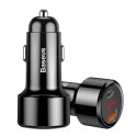 Ładowarka Baseus Magic Series PPS CCMLC20C-01 samochodowa 45W USB-C PD / USB-A QC - czarna Baseus