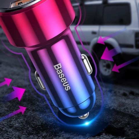 Ładowarka Baseus Magic Series PPS CCMLC20C-01 samochodowa 45W USB-C PD / USB-A QC - czarna Baseus