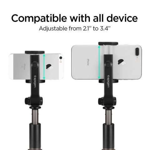 Selfie stick Spigen S540W Bluetooth z tripodem - czarny Spigen