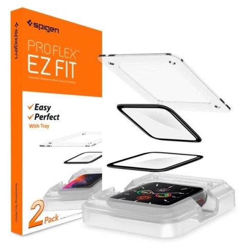 Szkło hybrydowe Spigen ProFlex EZ Fit na Apple Watch 4/5/6/SE (44mm) Spigen