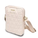 Torba Guess Quilted na tablet 10" - różowa
