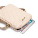Torba Guess Quilted na tablet 10" - różowa