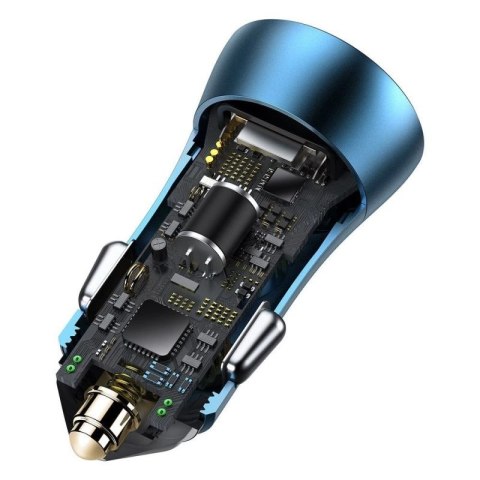 Baseus Golden Contactor Pro szybka ładowarka samochodowa USB Typ C / USB 40 W Power Delivery 3.0 Quick Charge 4+ SCP FCP AFC + k Baseus