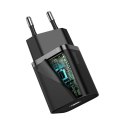 Baseus Super Si 1C szybka ładowarka USB Typ C 20W Power Delivery + kabel USB Typ C - Lightning 1m czarny (TZCCSUP-B01) Baseus