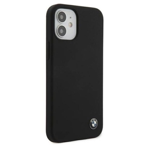 Etui BMW Silicone Signature na iPhone 12 mini - czarne BMW