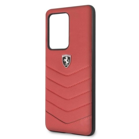 Etui Ferrari Heritage Quilted na Samsung Galaxy S20 Ultra - czerwone Ferrari