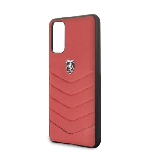 Etui Ferrari Heritage Quilted na Samsung Galaxy S20 - czerwone Ferrari