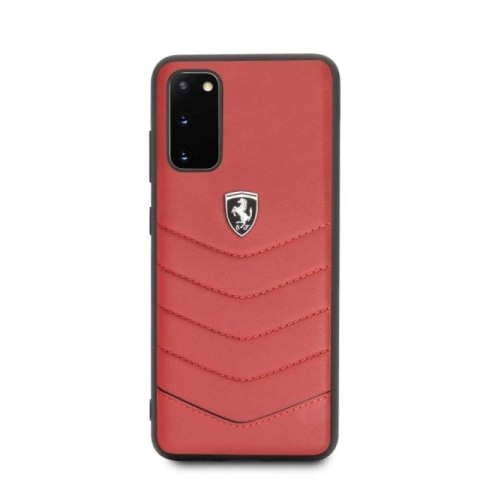 Etui Ferrari Heritage Quilted na Samsung Galaxy S20 - czerwone Ferrari