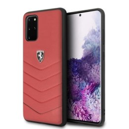 Etui Ferrari Heritage Quilted na Samsung Galaxy S20+ - czerwone Ferrari