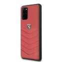 Etui Ferrari Heritage Quilted na Samsung Galaxy S20+ - czerwone Ferrari