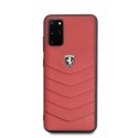 Etui Ferrari Heritage Quilted na Samsung Galaxy S20+ - czerwone Ferrari