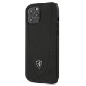 Etui Ferrari Off Track Perforated na iPhone 12 Pro Max - czarne Ferrari