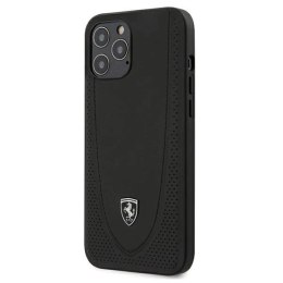 Etui Ferrari Off Track Perforated na iPhone 12 Pro Max - czarne Ferrari