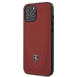 Etui Ferrari Off Track Perforated na iPhone 12 Pro Max - czerwone Ferrari