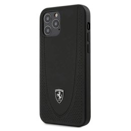 Etui Ferrari Off Track Perforated na iPhone 12 / iPhone 12 Pro - czarne Ferrari