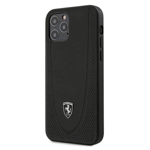 Etui Ferrari Off Track Perforated na iPhone 12 / iPhone 12 Pro - czarne Ferrari