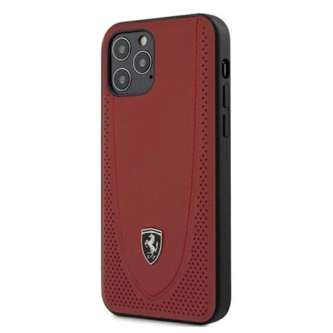 Etui Ferrari Off Track Perforated na iPhone 12 / iPhone 12 Pro - czerwone Ferrari
