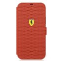 Etui Ferrari Off Track Perforated na iPhone 12 mini - czerwone Ferrari