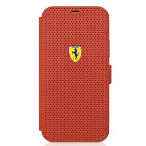 Etui Ferrari Off Track Perforated na iPhone 12 mini - czerwone Ferrari