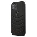 Etui Ferrari Off Track Quilted na iPhone 12 Pro Max - czarne Ferrari