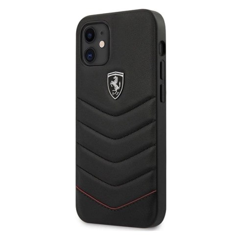 Etui Ferrari Off Track Quilted na iPhone 12 mini - czarne Ferrari