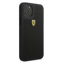 Etui Ferrari On Track Perforated na iPhone 12 Pro Max - czarne Ferrari