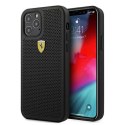 Etui Ferrari On Track Perforated na iPhone 12 / iPhone 12 Pro - czarne Ferrari