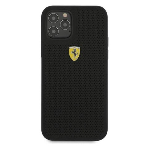 Etui Ferrari On Track Perforated na iPhone 12 / iPhone 12 Pro - czarne Ferrari