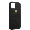Etui Ferrari On Track Perforated na iPhone 12 / iPhone 12 Pro - czarne Ferrari