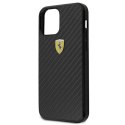 Etui Ferrari On Track Real Carbon na iPhone 12 mini - czarne Ferrari