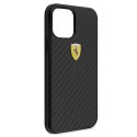 Etui Ferrari On Track Real Carbon na iPhone 12 mini - czarne Ferrari