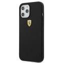 Etui Ferrari On Track Silicone na iPhone 12 Pro Max - czarne Ferrari