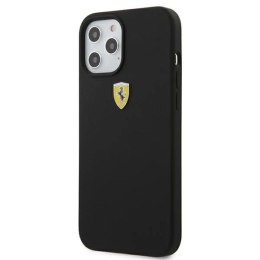 Etui Ferrari On Track Silicone na iPhone 12 Pro Max - czarne Ferrari