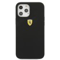 Etui Ferrari On Track Silicone na iPhone 12 Pro Max - czarne Ferrari
