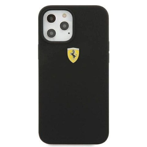 Etui Ferrari On Track Silicone na iPhone 12 Pro Max - czarne Ferrari