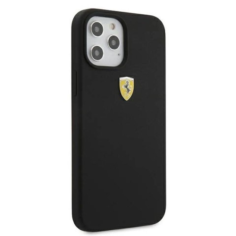 Etui Ferrari On Track Silicone na iPhone 12 Pro Max - czarne Ferrari