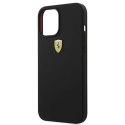 Etui Ferrari On Track Silicone na iPhone 12 Pro Max - czarne Ferrari